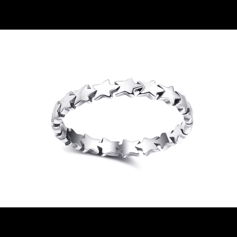Sterling Silver Ring Band Ring Dainty Ring star